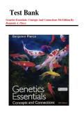 Genetics Essentials&colon; Concepts and Connections &comma;5th Edition&comma; Pierce&comma;   Complete Test Bank for Chapters 1&ndash;18
