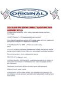 2026 AANP FNP STUDY CORRECT QUESTIONS AND ANSWERS SET A&period;pdf