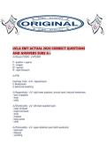 UCLA EMT ACTUAL 2026 CORRECT QUESTIONS AND ANSWERS SURE A&period;pdf