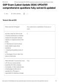 QSP Exam &lpar;Latest Update 2026&rpar; UPDATE&excl;&excl; comprehensive questions fully solved & updated&NewLine;&NewLine;