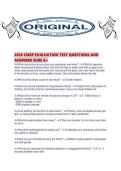 2026 CMSP EVALUATION TEST QUESTIONS AND ANSWERS SURE A&period;pdf