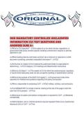 DOD MANDATORY CONTROLLED UNCLASSIFIED INFORMATION CUI TEST QUESTIONS AND ANSWERS SURE A&period;pdf&NewLine;&NewLine;1&period;