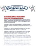 TEXAS MOLD CONSULTANT EXAMS ALL QUESTIONS AND ANSWERS SURE A&period;pdf