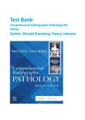 Test Bank- Comprehensive Radiographic Pathology 8th Edition By Ronald Eisenberg&comma;  All Chapters 1-12 &vert;&vert;  Latest Edition