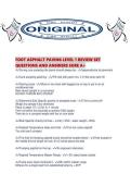 FDOT ASPHALT PAVING LEVEL 1 REVIEW SET QUESTIONS AND ANSWERS SURE A&period;pdf
