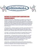 HISTORY 2111 EXAMS SCRIPT QUESTIONS AND ANSWERS SURE A&period;pdf