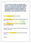 D771&sol; WGU D771 EXAM&sol; D771 QUANTITATIVE &NewLine;LITERACY &ndash; OA OBJECTIVE ASSESSMENT NEWEST &NewLine;2026 ACTUAL EXAM QUESTIONS AND CORRECT &NewLine;DETAILED ANSWERS &lpar;VERIFIED ANSWERS&rpar; ALL &NewLine;ANSWERED &lbrace;50 Q & A&rcub; ALREADY GRADED A&plus; &vert; &NewLine;BRAND NEW&excl; &vert; 100&percnt; GUARANTEED PASS &vert; WGU 