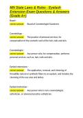 MN State Laws & Rules - Eyelash Extension Exam Questions & Answers &lpar;Grade A&plus;&rpar;&period;docx&NewLine;&NewLine;