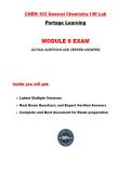 CHEM 103 Module 8 Exam &lpar;2 Versions&comma; Latest-2026&sol;2027&rpar; &sol; CHEM103 Module 8 Exam &sol; CHEM 103 General Chemistry I Module 8 Exam 8&colon; General Chemistry I w&sol;Lab&colon; Portage Learning &vert;100&percnt; Verified and Correct Q & A&vert;