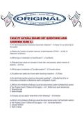 TAUC PF ACTUAL EXAMS SET QUESTIONS AND ANSWERS SURE A&period;pdf