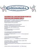 CALIFORNIA QAL LAWS REGS REVIEW EXAMS ALL QUESTIONS AND ANSWERS SURE A&period;pdf
