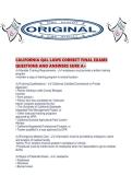 CALIFORNIA QAL LAWS CORRECT FINAL EXAMS QUESTIONS AND ANSWERS SURE A&period;pdf