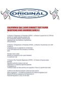 CALIFORNIA QAL LAWS CORRECT TEST PAPER QUESTIONS AND ANSWERS SURE A&period;pdf