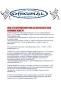 HRB 27 COMPREHENSIVE EXAM QUESTIONS AND ANSWERS SURE A&period;pdf