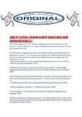 HRB 27 ACTUAL EXAMS SCRIPT QUESTIONS AND ANSWERS SURE A&period;pdf