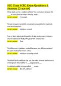 ASD Class IICRC Exam Questions & Answers &lpar;Grade A&plus;&rpar;&period;docx&NewLine;&NewLine;