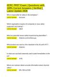 IICRC FRST Exam Questions with 100- Correct Answers Verified Latest Update 2026&period;docx&NewLine;&NewLine;