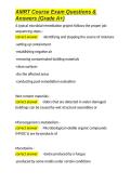 AMRT Course Exam Questions & Answers &lpar;Grade A&plus;&rpar;&period;docx&NewLine;&NewLine;