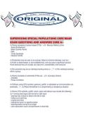 SUPERVISING SPECIAL POPULATIONS CORE MAIN EXAM QUESTIONS AND ANSWERS SURE A&period;pdf