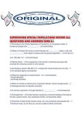 SUPERVISING SPECIAL POPULATIONS REVIEW ALL QUESTIONS AND ANSWERS SURE A&period;pdf