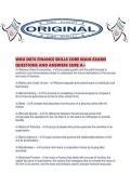 WGU D076 FINANCE SKILLS CORE MAIN EXAMS QUESTIONS AND ANSWERS SURE A&period;pdf