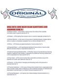 WGU D076 CORE MAIN EXAM QUESTIONS AND ANSWERS SURE A&period;pdf