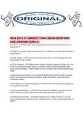 NICU RN A V1 CORRECT FINAL EXAM QUESTIONS AND ANSWERS SURE A&period;pdf