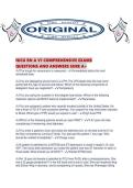 NICU RN A V1 COMPREHENSIVE EXAMS QUESTIONS AND ANSWERS SURE A&period;pdf