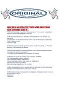 NICU RN A V1 UPDATED TEST PAPER QUESTIONS AND ANSWERS SURE A&period;pdf