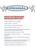 NICU RN A V1 SET CORE MAIN EXAMS QUESTIONS AND ANSWERS SURE A&period;pdf