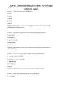 ABMDI Demonstrating Scientific Knowledge Ultimate Exam&NewLine;