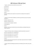 ABO Advance Ultimate Exam&NewLine;