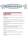 NIC ESTHETICS REVIEW SET QUESTIONS AND ANSWERS SURE A&period;pdf