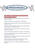 NIC ESTHETICS CORE MAIN EXAMS QUESTIONS AND ANSWERS SURE A&period;pdf
