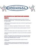 NIC ESTHETICS ALL QUESTIONS AND ANSWERS SURE A&period;pdf