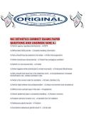 NIC ESTHETICS CORRECT EXAMS PAPER QUESTIONS AND ANSWERS SURE A&period;pdf&NewLine;&NewLine;1&period; Document information