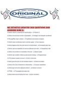 NIC ESTHETICS UPDATED 2026 QUESTIONS AND ANSWERS SURE A&period;pdf