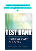 Complete Test Bank for Understanding the Essentials of Critical Care Nursing&comma; 3rd Edition by Kathleen Perrin & Carrie MacLeod &ndash; All 19 Chapters with Verified Answers & Detailed Rationales