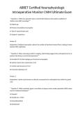 ABRET Certified Neurophysiologic Intraoperative Monitor CNIM Ultimate Exam&NewLine;