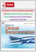 Test Bank for Guide to Clinical Documentation&comma; 3rd Edition by Debra D&period; Sullivan &vert; Chapters 1&ndash;12 &vert; Practice Questions & Answers &vert; Comprehensive Study Guide