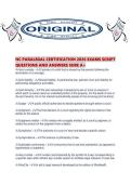 NC PARALEGAL CERTIFICATION 2026 EXAMS SCRIPT QUESTIONS AND ANSWERS SURE A&period;pdf