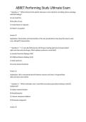 ABRET Performing Study Ultimate Exam&NewLine;