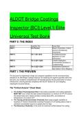 2026&sol;2027 ALDOT Bridge Coatings Inspector &lpar;BCI&rpar; Level 1&colon; Elite Universal Test Bank & Study Guide &vert; 19&plus; Q&A