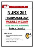 NURS 251 Module 9 Exam &ndash; &lpar;2026&rpar; Actual Questions & Answers &lpar;Portage&rpar; 100&percnt; Guarantee Pass