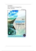 TEST BANK FOR Hill's Chemistry for Changing Times 15th Edition by John Hill&comma; Terry McCreary&comma; Marilyn Duerst ISBN&colon; 978-0134878102 COMPLETE GUIDE ALL CHAPTERS COVERED 100&percnt; VERIFIED A&plus; GRADE ASSURED&excl;&excl;&excl;&excl;&excl;NEW LATEST UPDATE&excl;&excl;&excl;&excl;&excl;