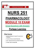 NURS 251 Module 10 Exam &ndash; &lpar;2026&rpar; Actual Questions & Answers &lpar;Portage&rpar; 100&percnt; Guarantee Pass