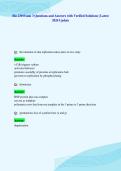 Bio 230 Exam 3 Questions and Answers with Verified Solutions &vert; Latest&NewLine;2026 Update