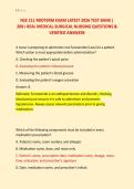 NSE 211 MIDTERM EXAM LATEST 2026 TEST BANK &vert; &NewLine;200&plus; REAL MEDICAL-SURGICAL NURSING QUESTIONS & &NewLine;VERIFIED ANSWERS