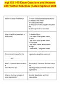 mgt 103 1-10 Exam Questions and Answers&NewLine;with Verified Solutions &vert; Latest Updated 2026