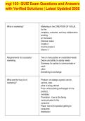 mgt 103- QUIZ Exam Questions and Answers&NewLine;with Verified Solutions &vert; Latest Updated 2026